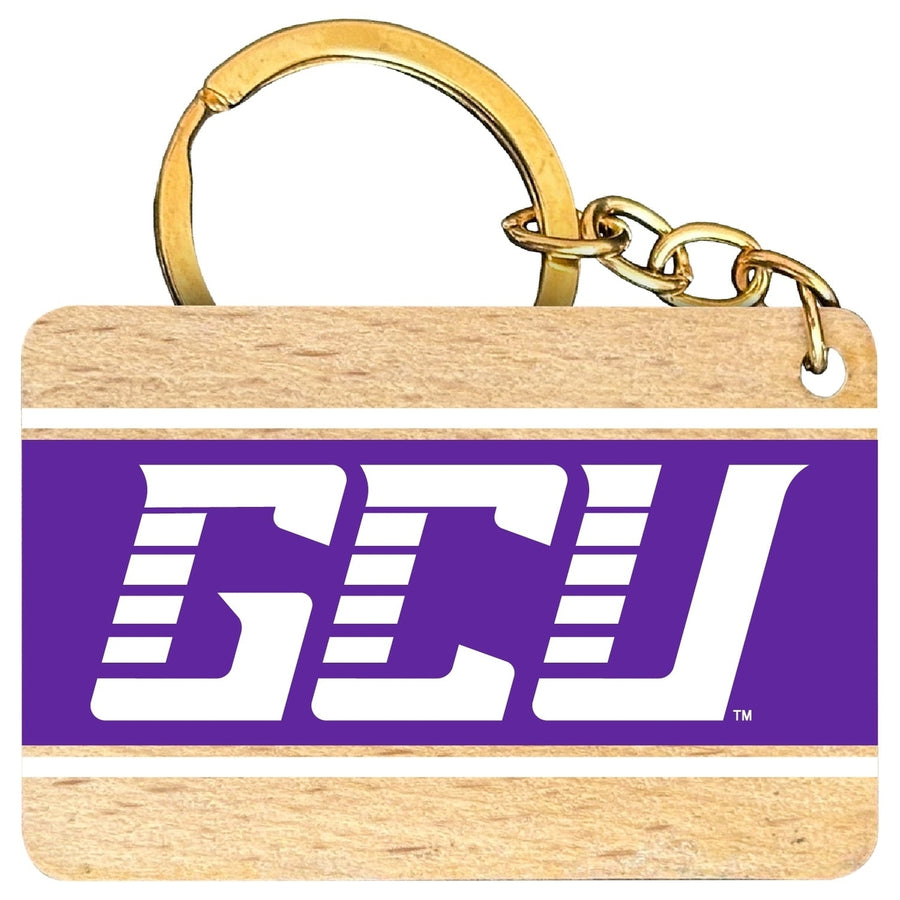 Grand Canyon University Lopes Flat Wood Keychain 1.5" x 2.5" Officially Licensed Collegiate Product Image 1