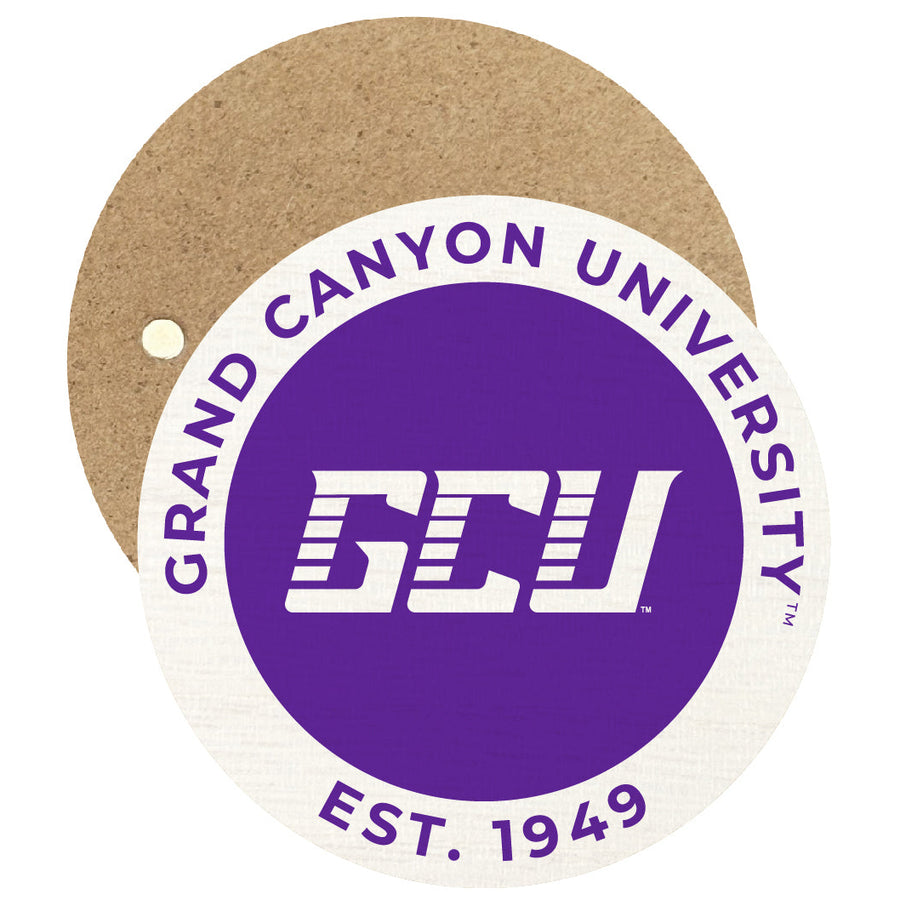 Grand Canyon University Lopes Round Wooden 2.5" Fridge Magnet Officially Licensed Collegiate Product Image 1