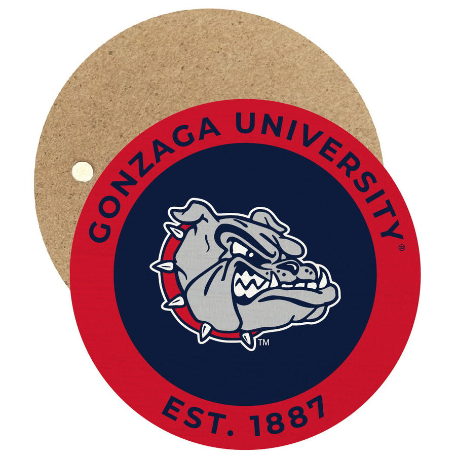 Gonzaga Bulldogs Round Wooden 2.5" Fridge Magnet Officially Licensed Collegiate Product Image 1