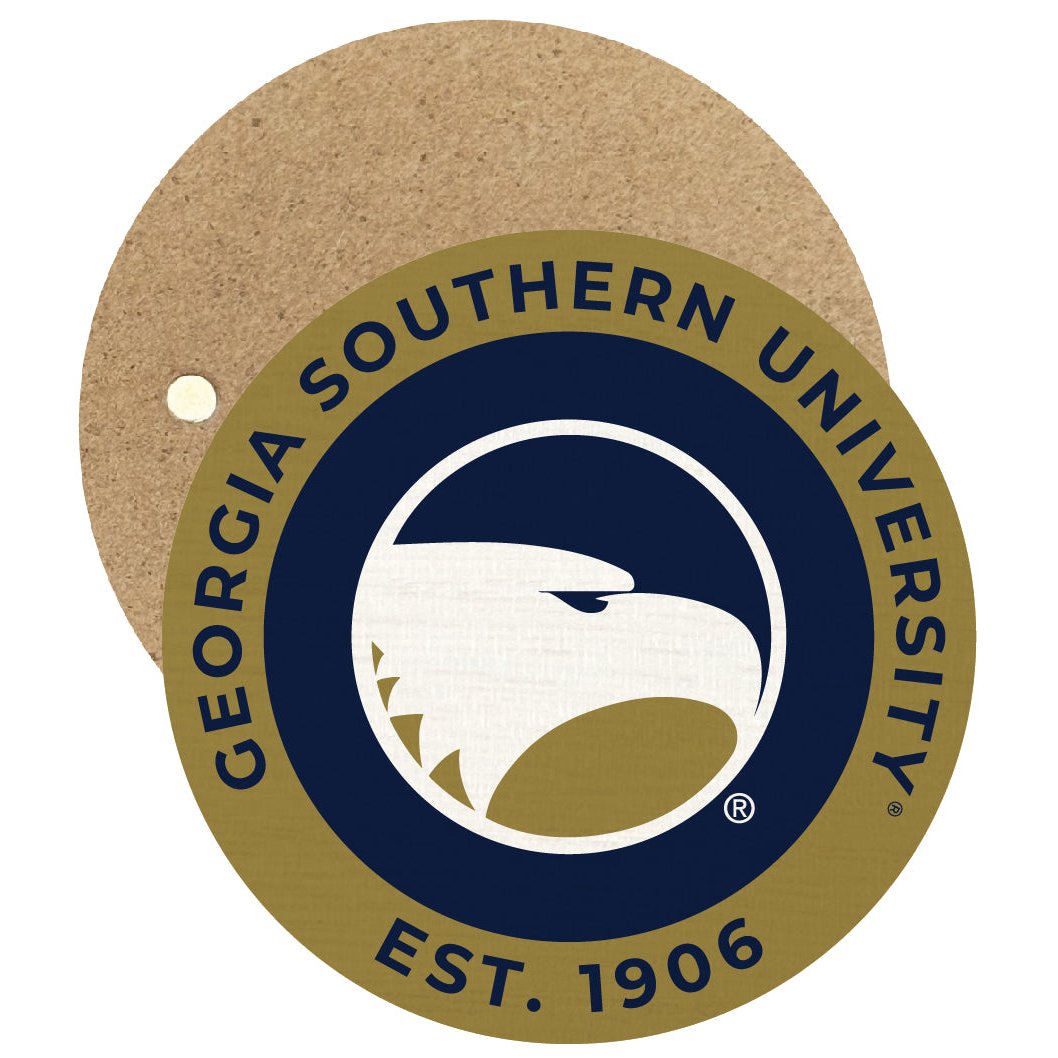 Georgia Southern Eagles Round Wooden 2.5" Fridge Magnet Officially Licensed Collegiate Product Image 1