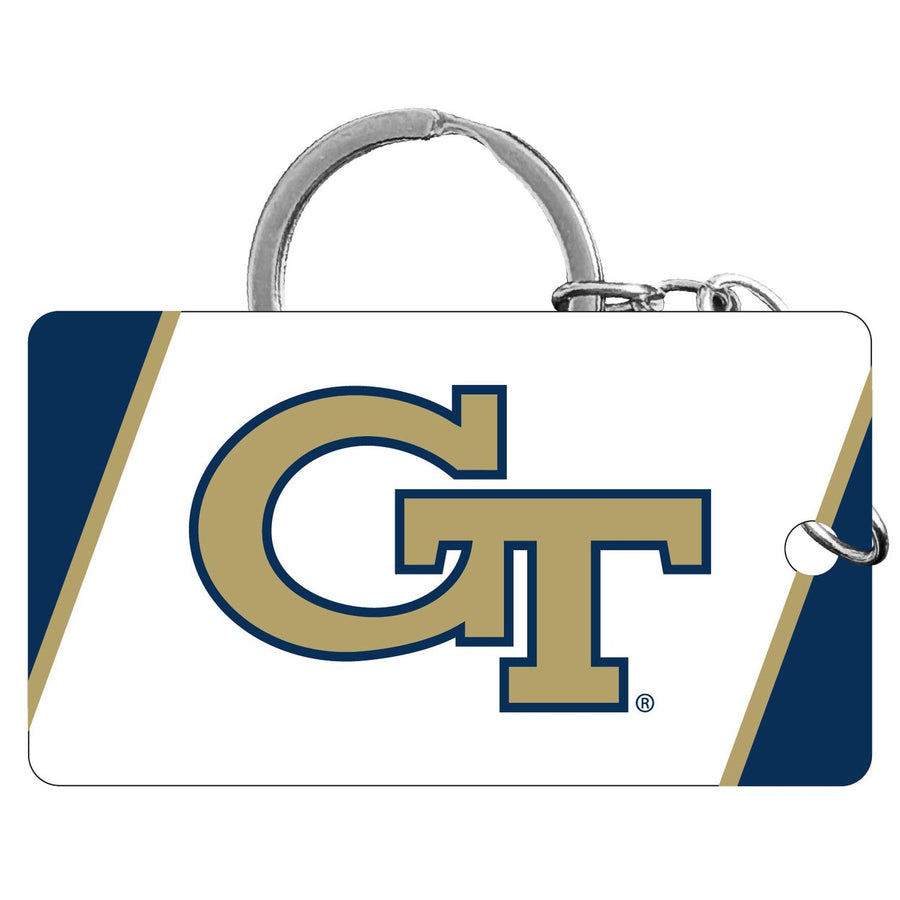 Georgia Tech Yellow Jackets Acrylic Keychain 1.5" x 2.75" Officially Licensed Collegiate Product Image 1