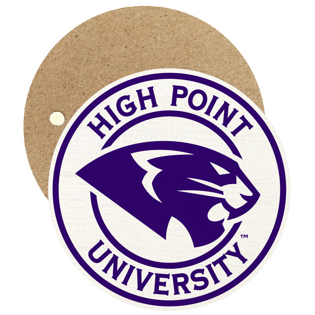 High Point University Round Wooden 2.5" Fridge Magnet Officially Licensed Collegiate Product Image 1