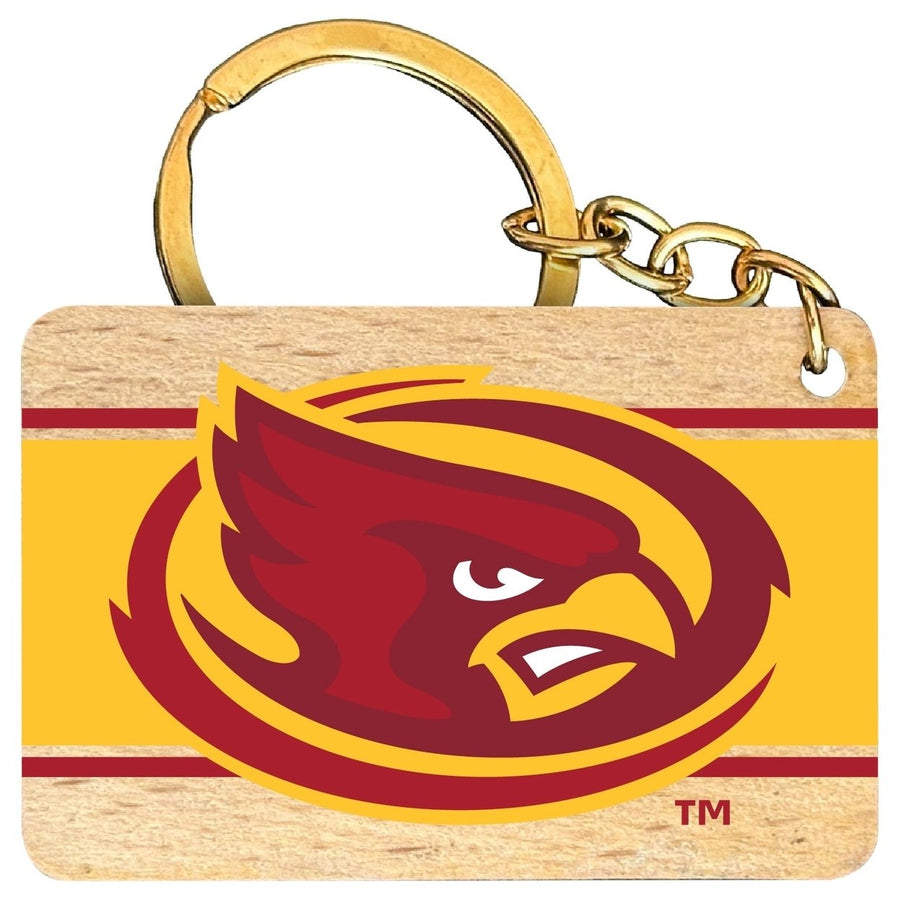 Iowa State Cyclones Flat Wood Keychain 1.5" x 2.5" Officially Licensed Collegiate Product Image 1