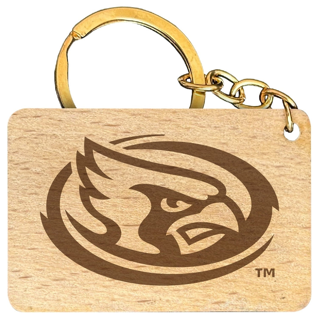 Iowa State Cyclones Engraved Flat Wood Keychain 1.5" x 2.5" Officially Licensed Collegiate Product Image 1