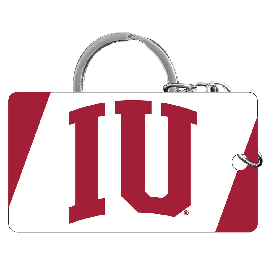 Indiana Hoosiers Acrylic Keychain 1.5" x 2.75" Officially Licensed Collegiate Product Image 1