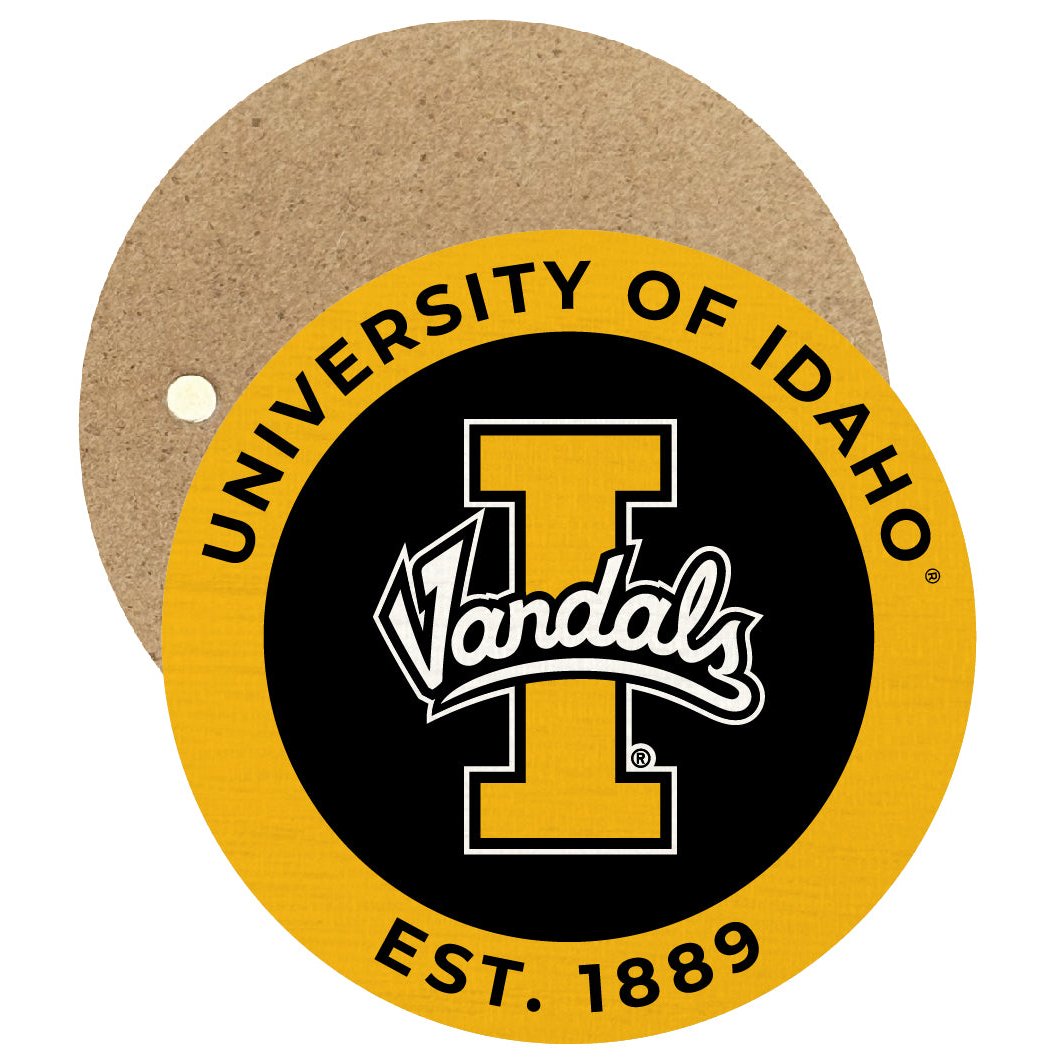 Idaho Vandals Round Wooden 2.5" Fridge Magnet Officially Licensed Collegiate Product Image 1