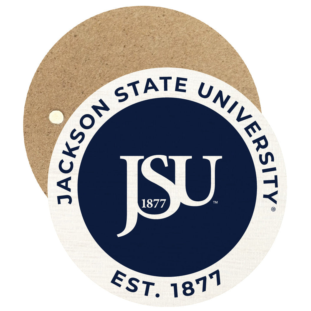 Jackson State University Round Wooden 2.5" Fridge Magnet Officially Licensed Collegiate Product Image 1