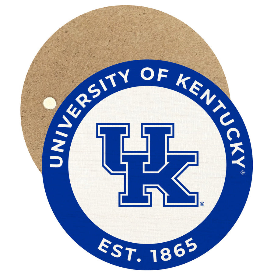 Kentucky Wildcats Round Wooden 2.5" Fridge Magnet Officially Licensed Collegiate Product Image 1