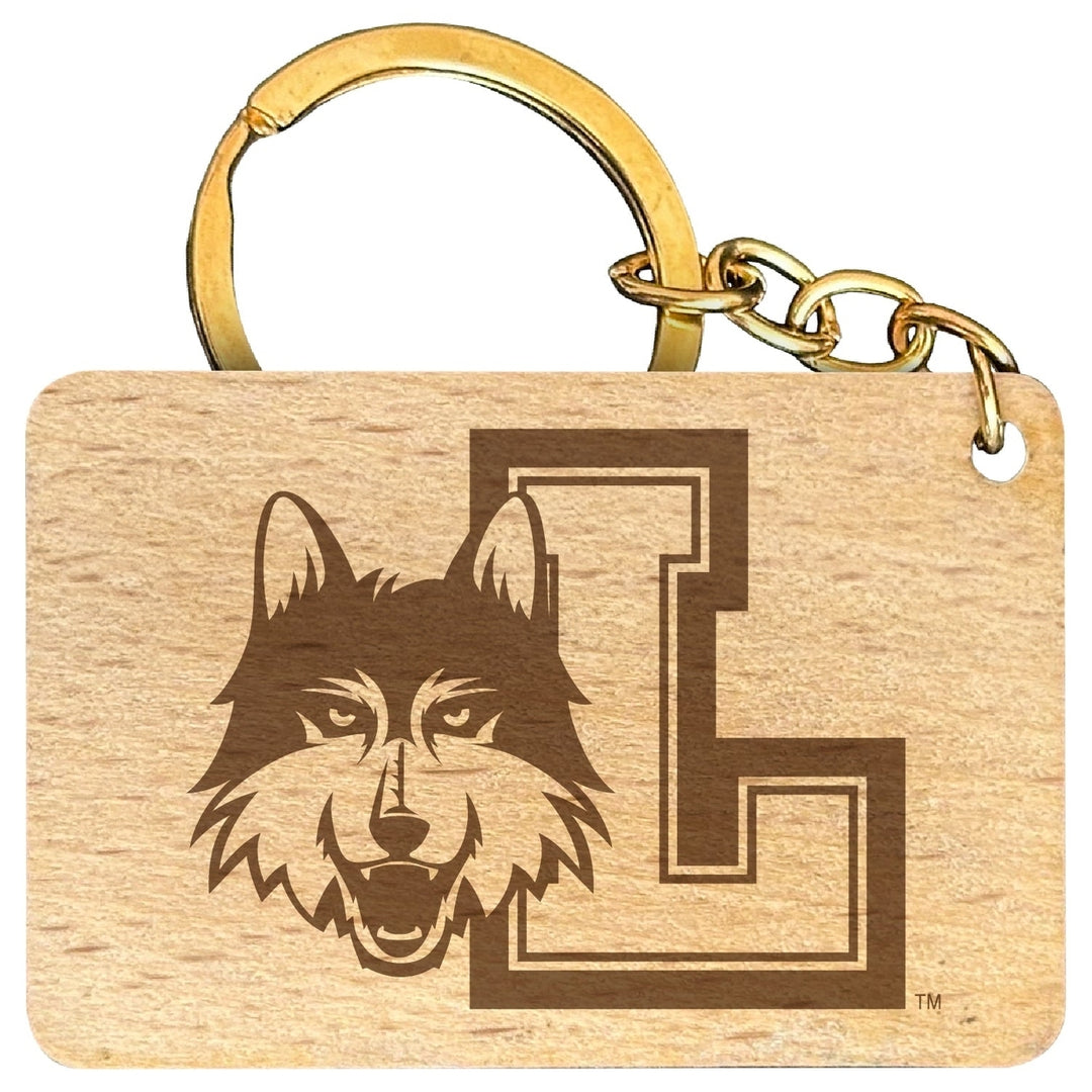 Loyola University Ramblers Engraved Flat Wood Keychain 1.5" x 2.5" Officially Licensed Collegiate Product Image 1