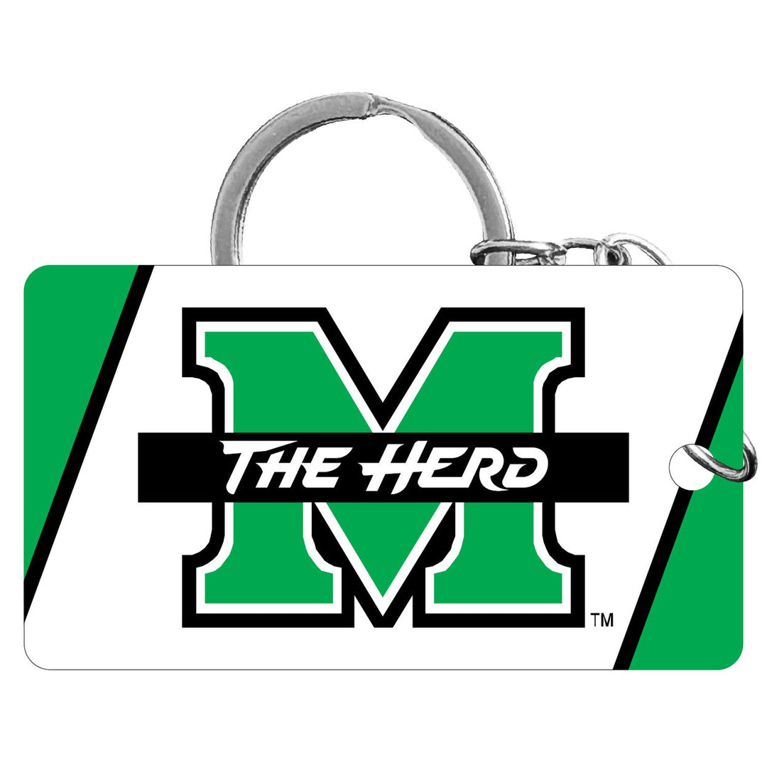 Marshall Thundering Herd Acrylic Keychain 1.5" x 2.75" Officially Licensed Collegiate Product Image 1