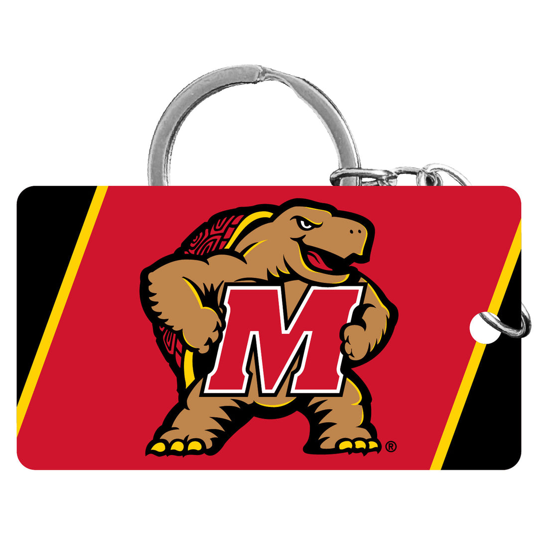 Maryland Terrapins Acrylic Keychain 1.5" x 2.75" Officially Licensed Collegiate Product Image 1