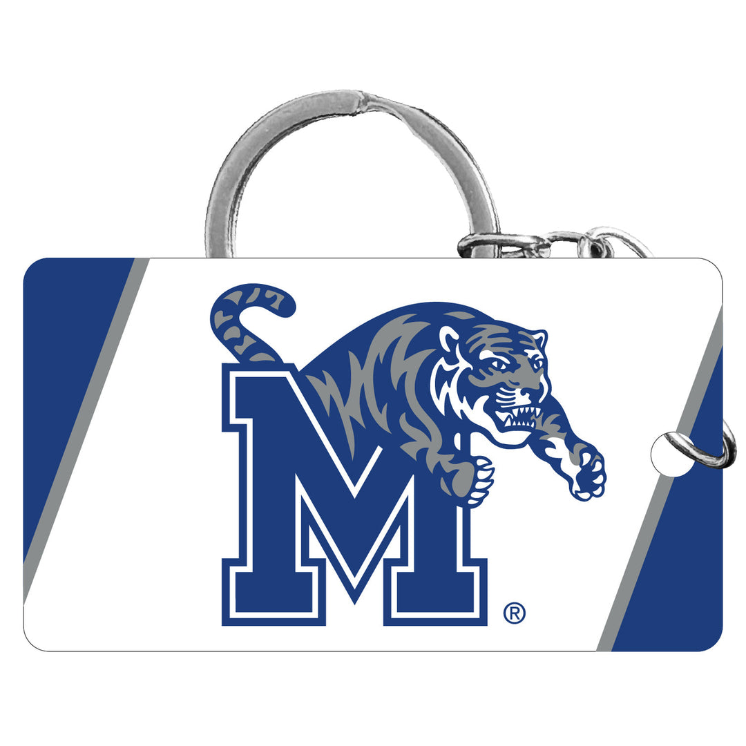 Memphis Tigers Acrylic Keychain 1.5" x 2.75" Officially Licensed Collegiate Product Image 1