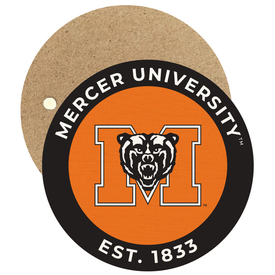 Mercer University Round Wooden 2.5" Fridge Magnet Officially Licensed Collegiate Product Image 1