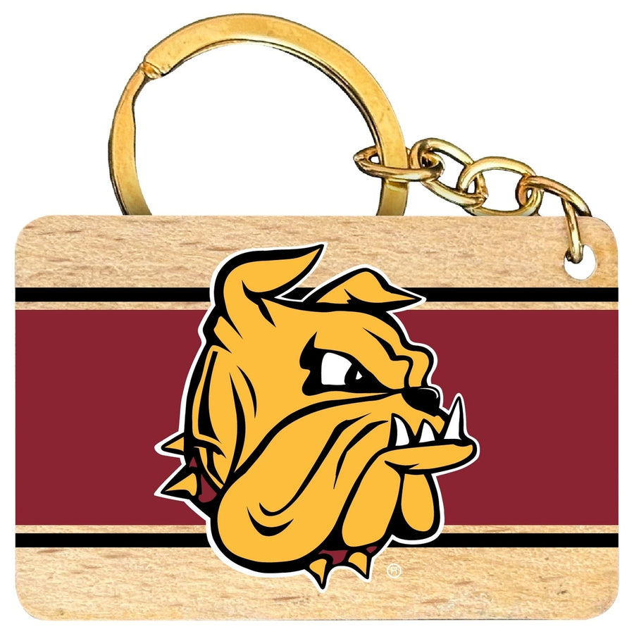 Minnesota Duluth Bulldogs Flat Wood Keychain 1.5" x 2.5" Officially Licensed Collegiate Product Image 1