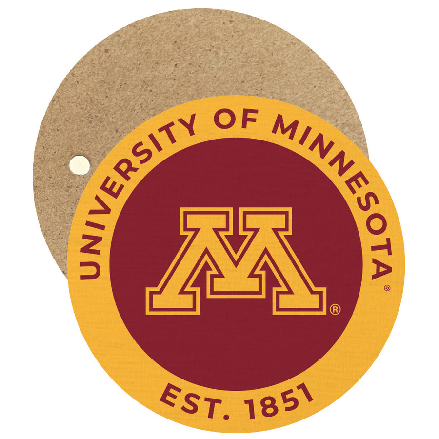 Minnesota Gophers Round Wooden 2.5" Fridge Magnet Officially Licensed Collegiate Product Image 1