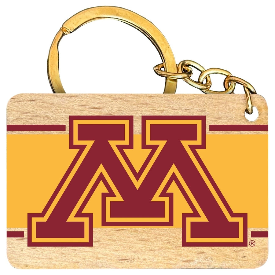 Minnesota Gophers Flat Wood Keychain 1.5" x 2.5" Officially Licensed Collegiate Product Image 1