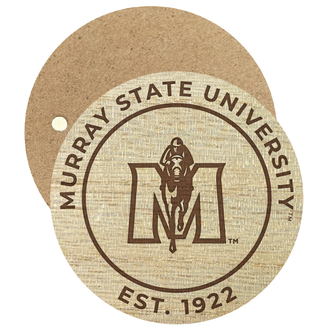 Murray State University Engraved Round Wooden 2.5" Fridge Magnet Officially Licensed Collegiate Product Image 1