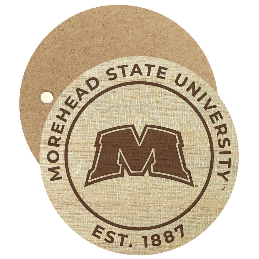 Morehead State University Engraved Round Wooden 2.5" Fridge Magnet Officially Licensed Collegiate Product Image 1