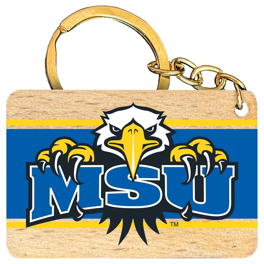 Morehead State University Flat Wood Keychain 1.5" x 2.5" Officially Licensed Collegiate Product Image 1