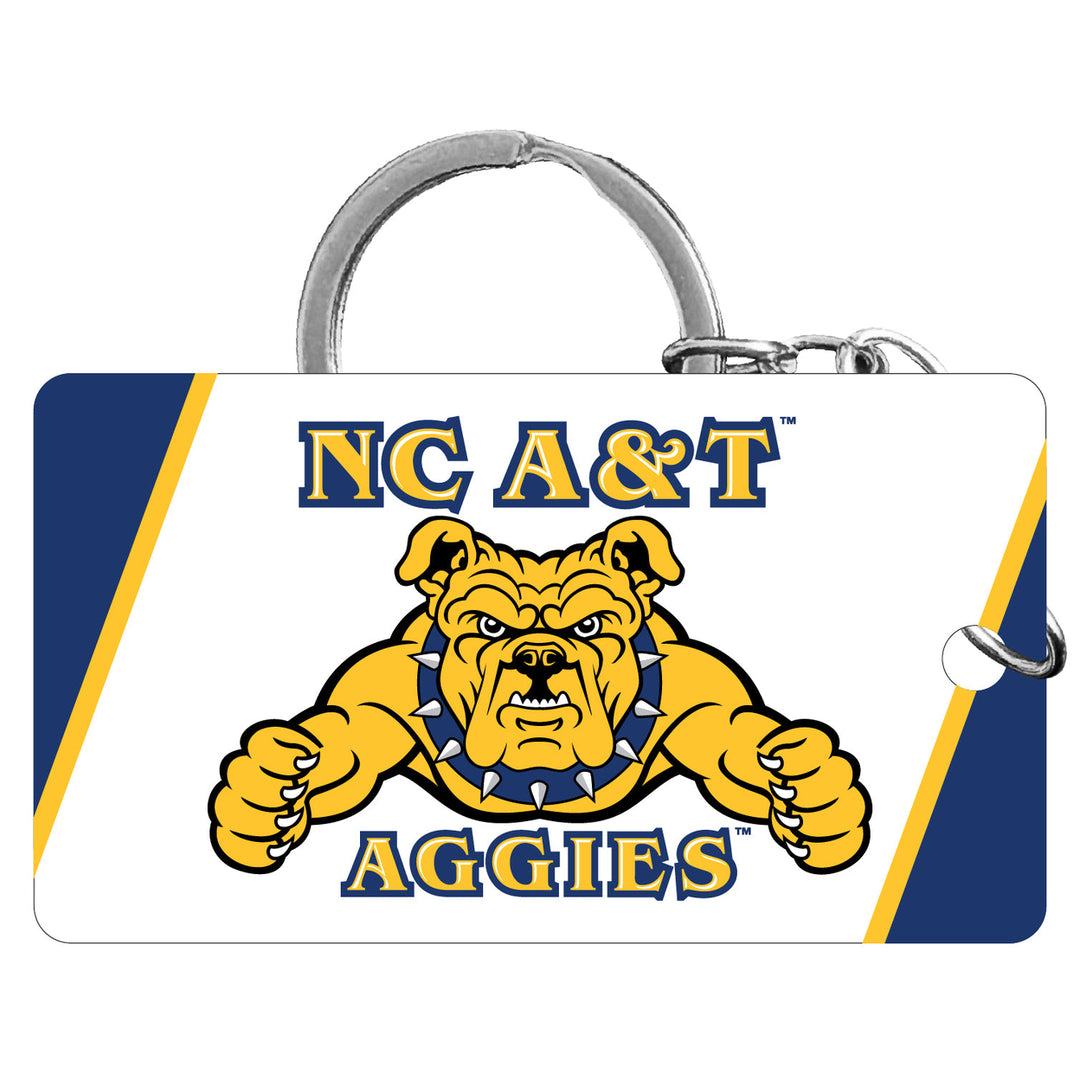 North Carolina AandT State Aggies Acrylic Keychain 1.5" x 2.75" Officially Licensed Collegiate Product Image 1