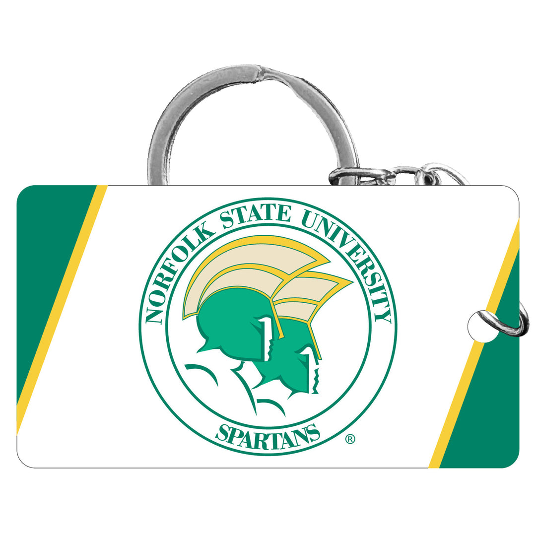 Norfolk State University Acrylic Keychain 1.5" x 2.75" Officially Licensed Collegiate Product Image 1