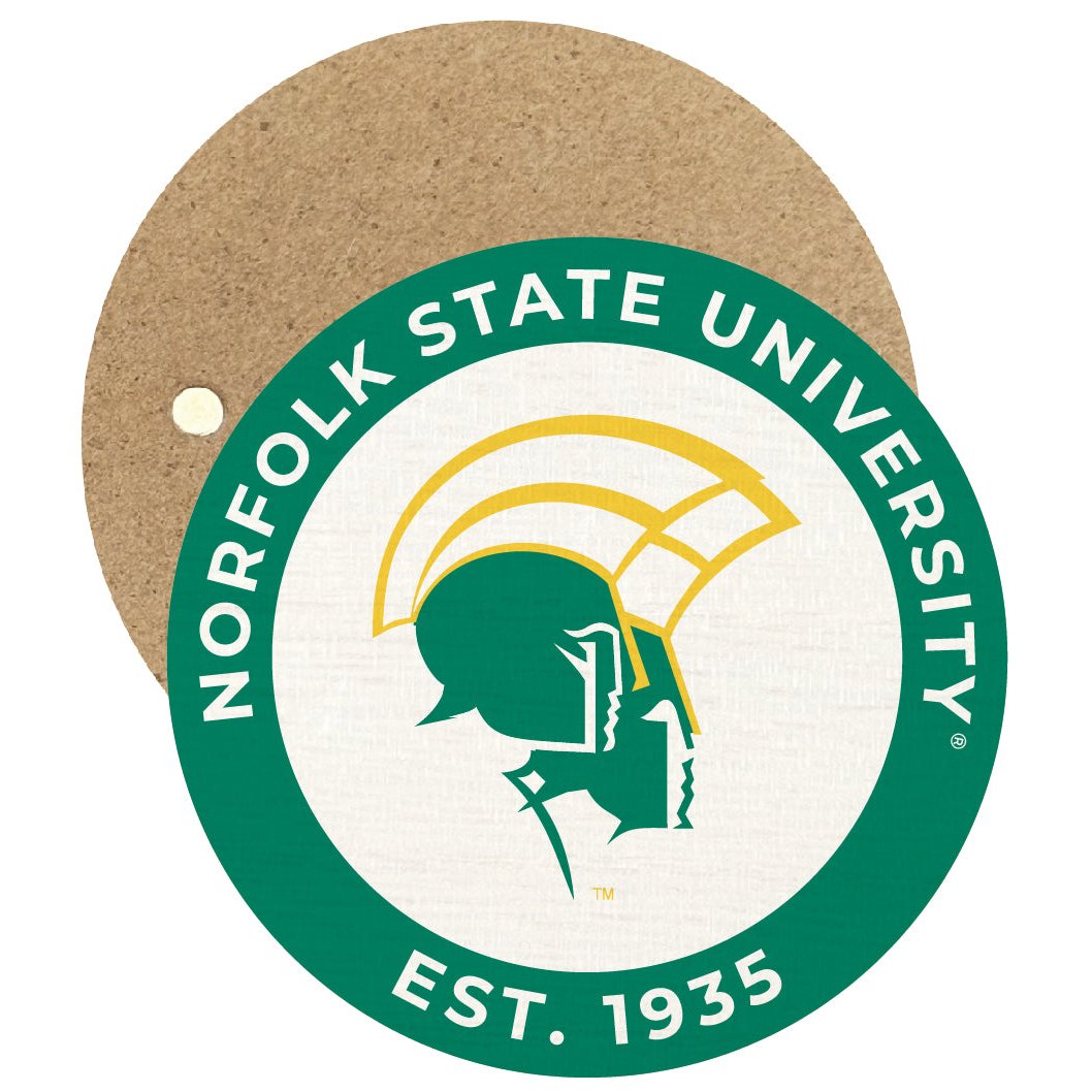 Norfolk State University Round Wooden 2.5" Fridge Magnet Officially Licensed Collegiate Product Image 1