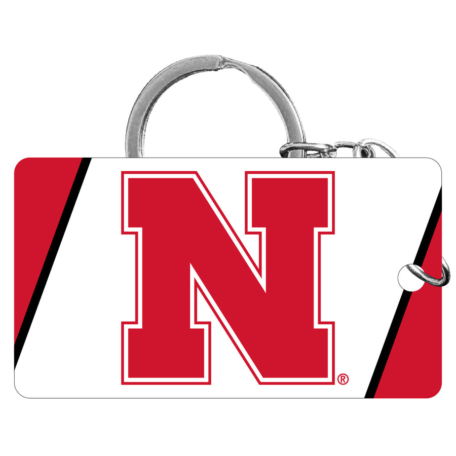 Nebraska Cornhuskers Acrylic Keychain 1.5" x 2.75" Officially Licensed Collegiate Product Image 1