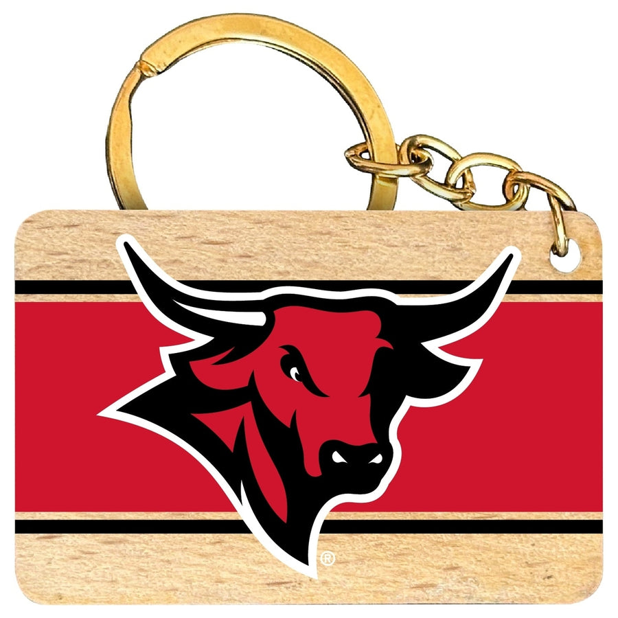 Nebraska at Omaha Flat Wood Keychain 1.5" x 2.5" Officially Licensed Collegiate Product Image 1