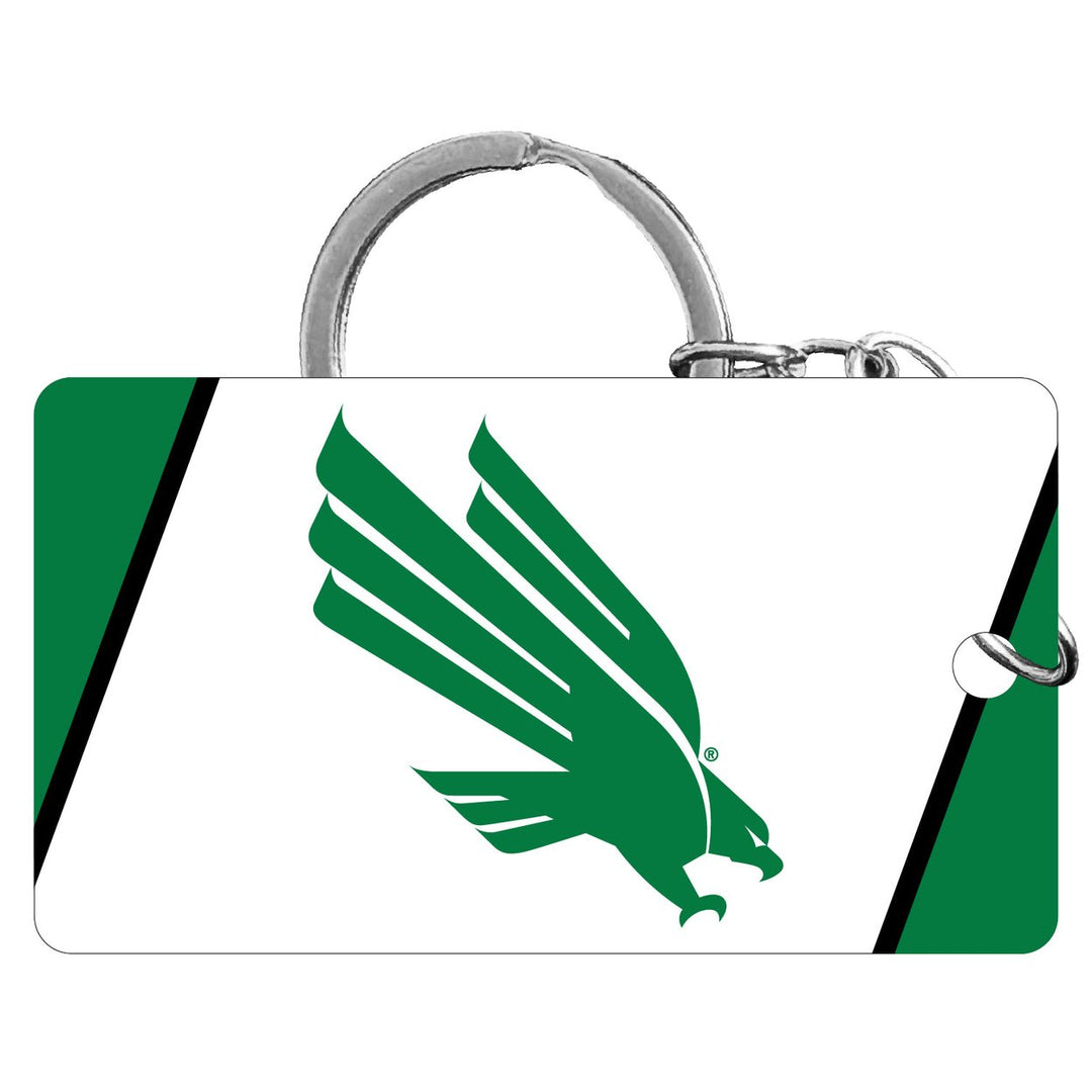 North Texas Acrylic Keychain 1.5" x 2.75" Officially Licensed Collegiate Product Image 1