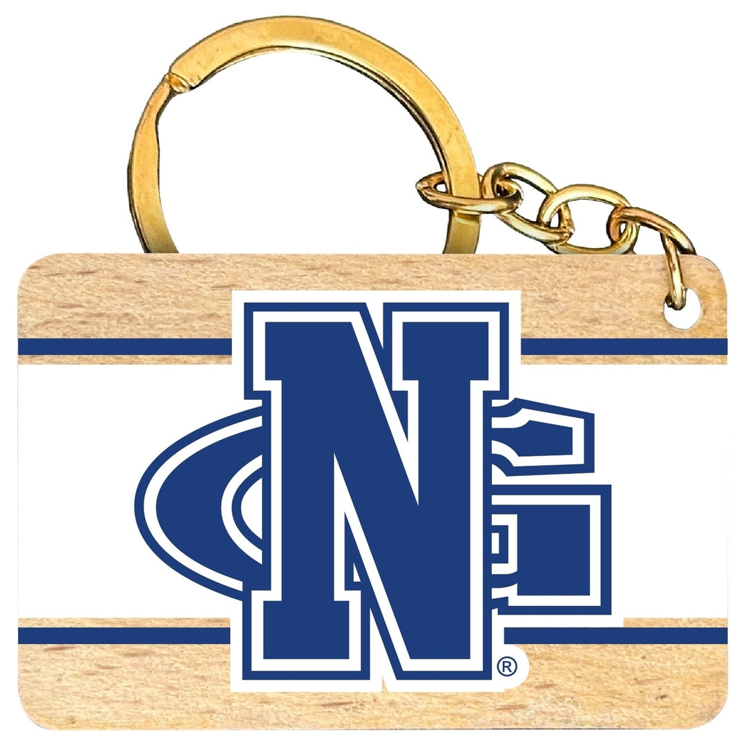 North Georgia Nighhawks Flat Wood Keychain 1.5" x 2.5" Officially Licensed Collegiate Product Image 1