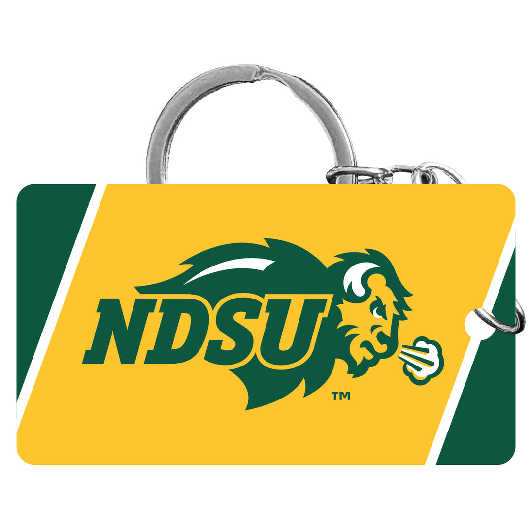 North Dakota State Bison Acrylic Keychain 1.5" x 2.75" Officially Licensed Collegiate Product Image 1