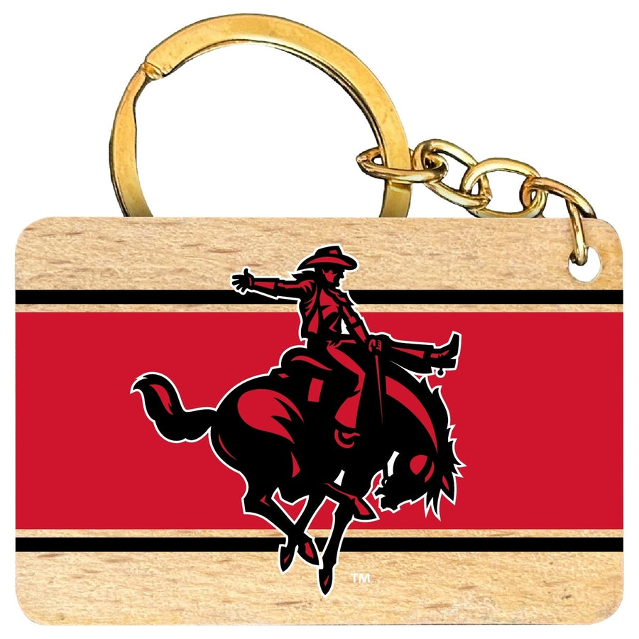 Northwestern Oklahoma State University Flat Wood Keychain 1.5" x 2.5" Officially Licensed Collegiate Product Image 1