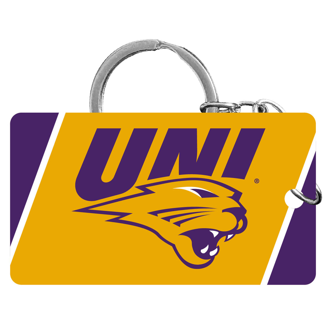 Northern Iowa Panthers Acrylic Keychain 1.5" x 2.75" Officially Licensed Collegiate Product Image 1