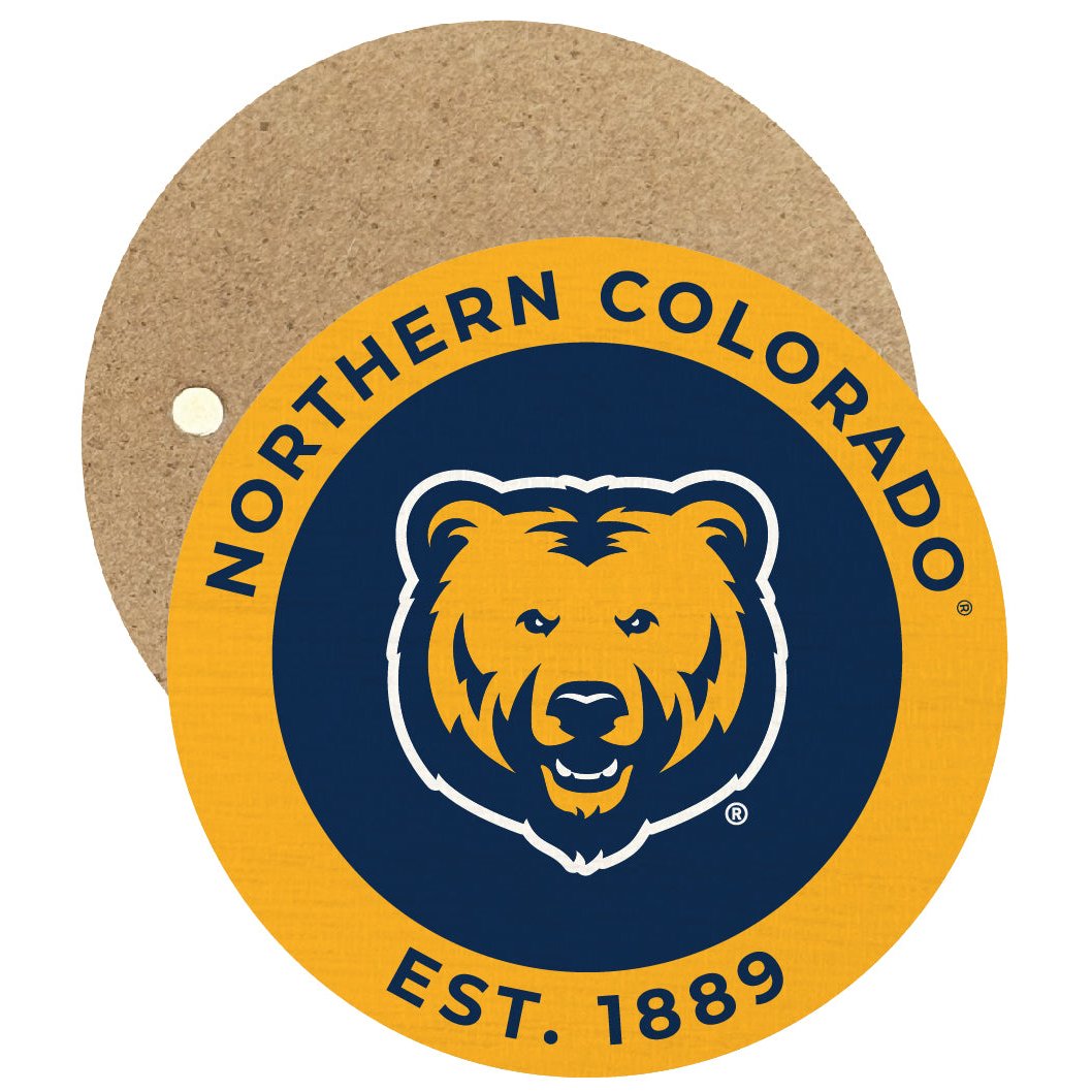 Northern Colorado Bears Round Wooden 2.5" Fridge Magnet Officially Licensed Collegiate Product Image 1