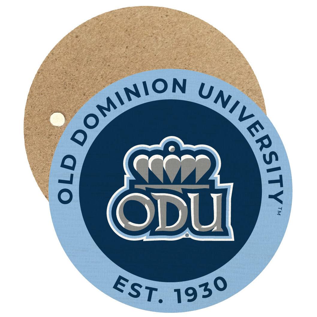 Old Dominion Monarchs Round Wooden 2.5" Fridge Magnet Officially Licensed Collegiate Product Image 1