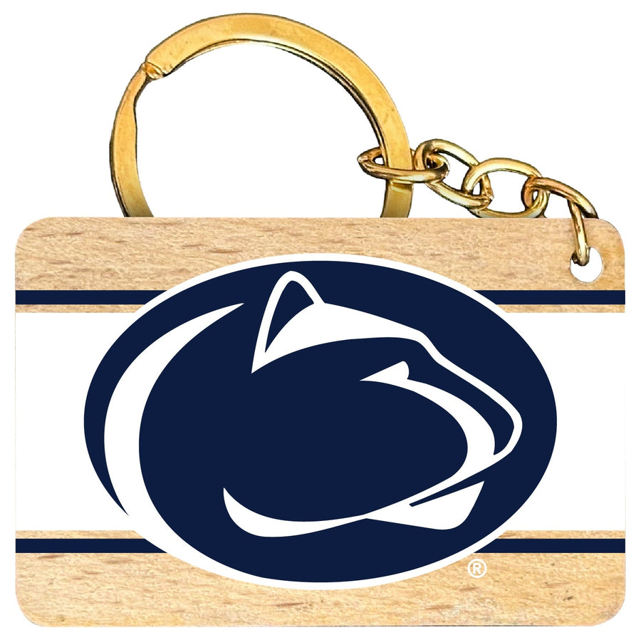 Penn State Nittany Lions Flat Wood Keychain 1.5" x 2.5" Officially Licensed Collegiate Product Image 1