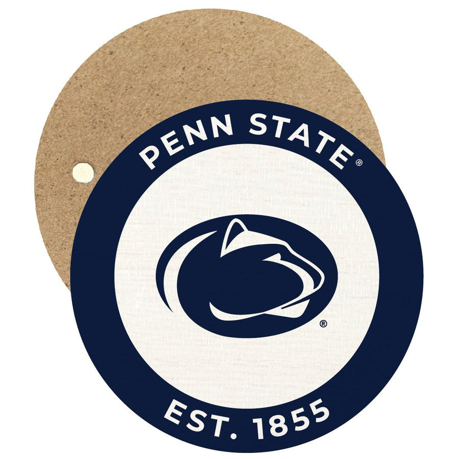 Penn State Nittany Lions Round Wooden 2.5" Fridge Magnet Officially Licensed Collegiate Product Image 1