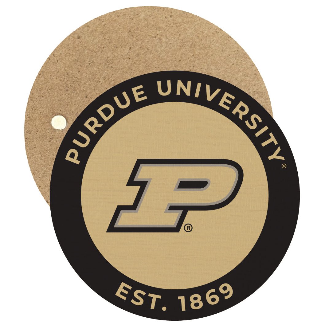 Purdue Boilermakers Round Wooden 2.5" Fridge Magnet Officially Licensed Collegiate Product Image 1