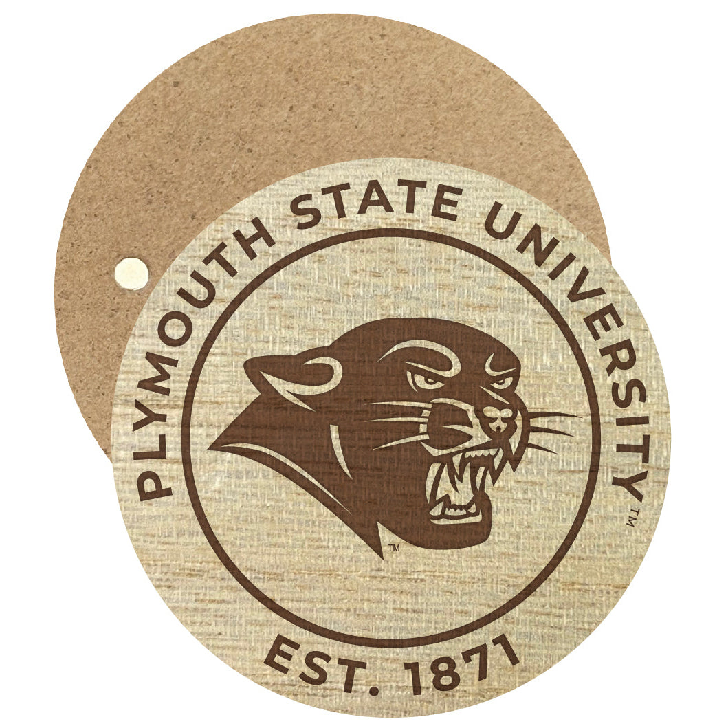 Plymouth State University Engraved Round Wooden 2.5" Fridge Magnet Officially Licensed Collegiate Product Image 1