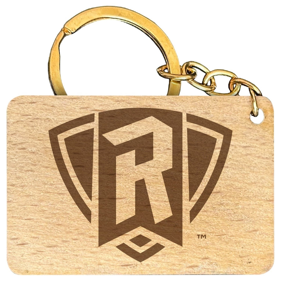 Radford University Highlanders Engraved Flat Wood Keychain 1.5" x 2.5" Officially Licensed Collegiate Product Image 1