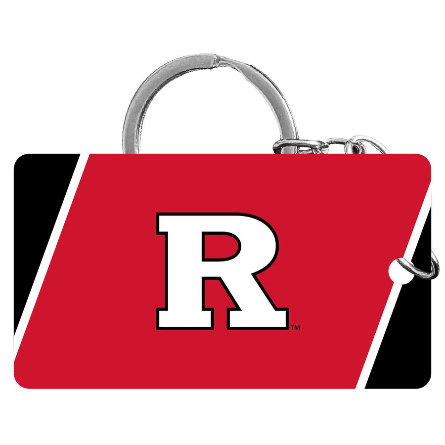 Rutgers Scarlet Knights Acrylic Keychain 1.5" x 2.75" Officially Licensed Collegiate Product Image 1