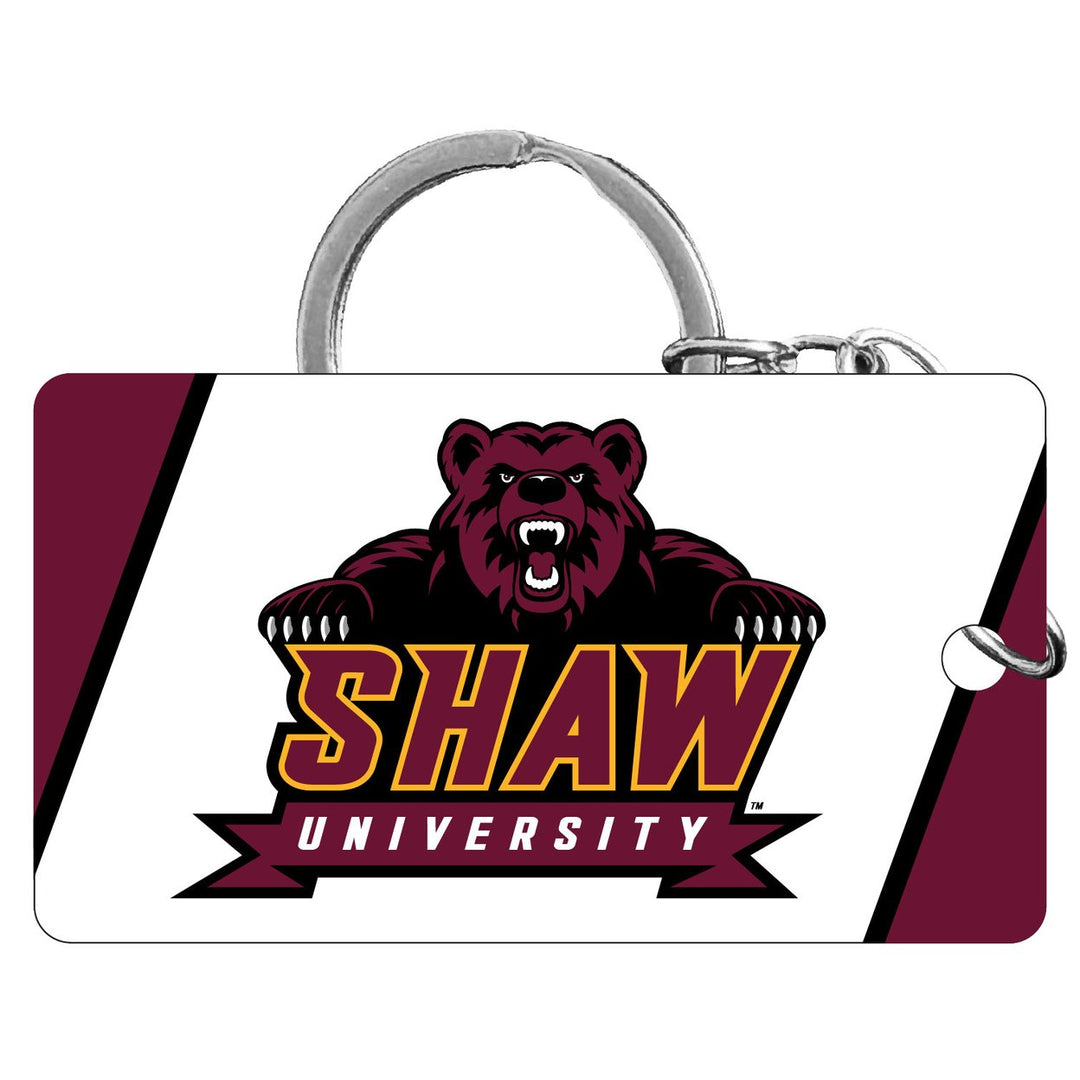 Shaw University Bears Acrylic Keychain 1.5" x 2.75" Officially Licensed Collegiate Product Image 1