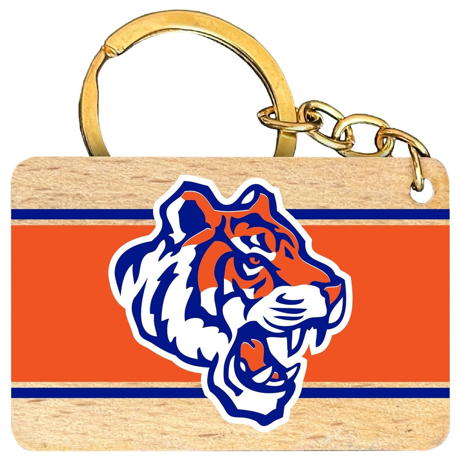 Savannah State University Flat Wood Keychain 1.5" x 2.5" Officially Licensed Collegiate Product Image 1