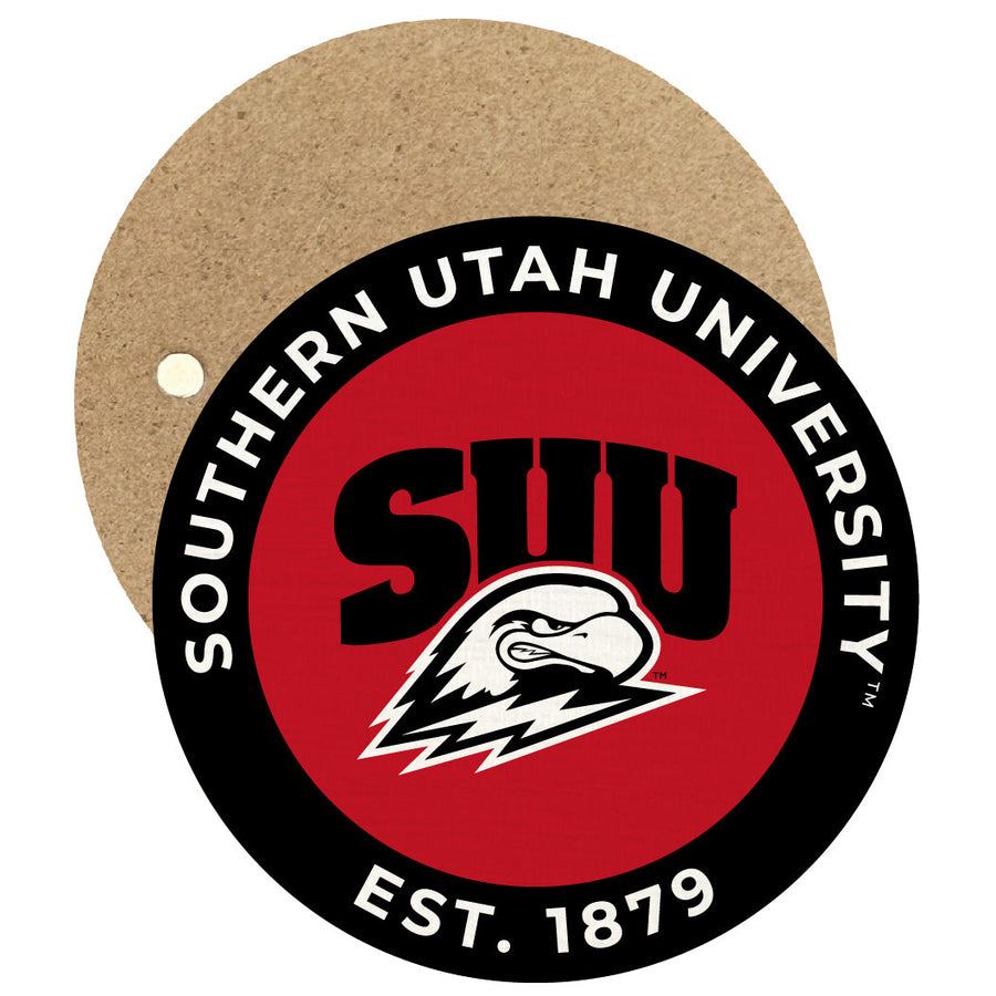 Southern Utah University Round Wooden 2.5" Fridge Magnet Officially Licensed Collegiate Product Image 1