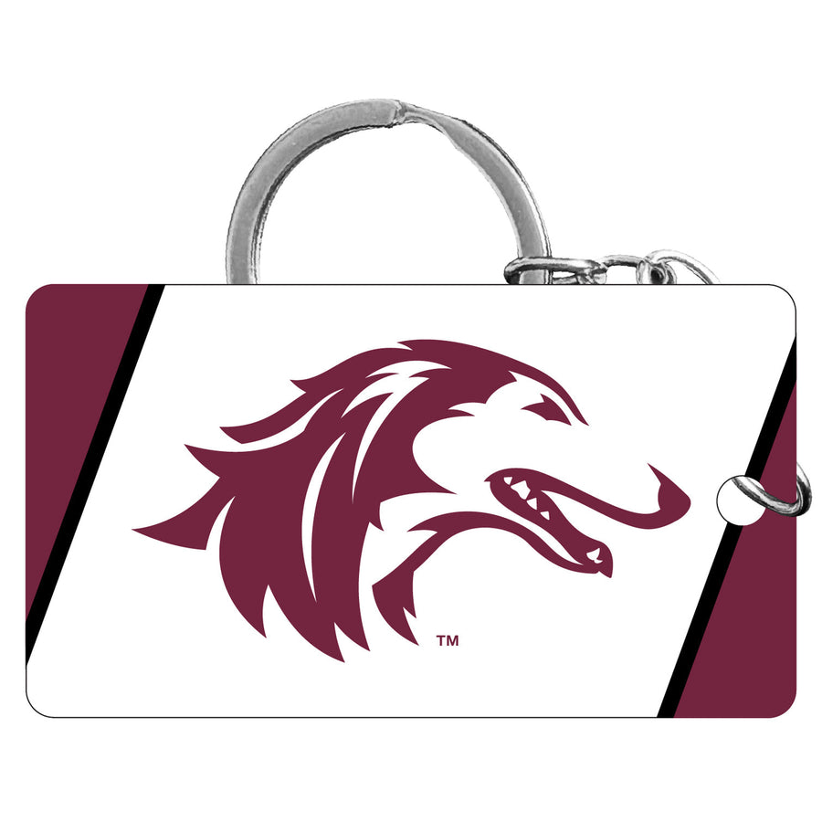 Southern Illinois Salukis Acrylic Keychain 1.5" x 2.75" Officially Licensed Collegiate Product Image 1