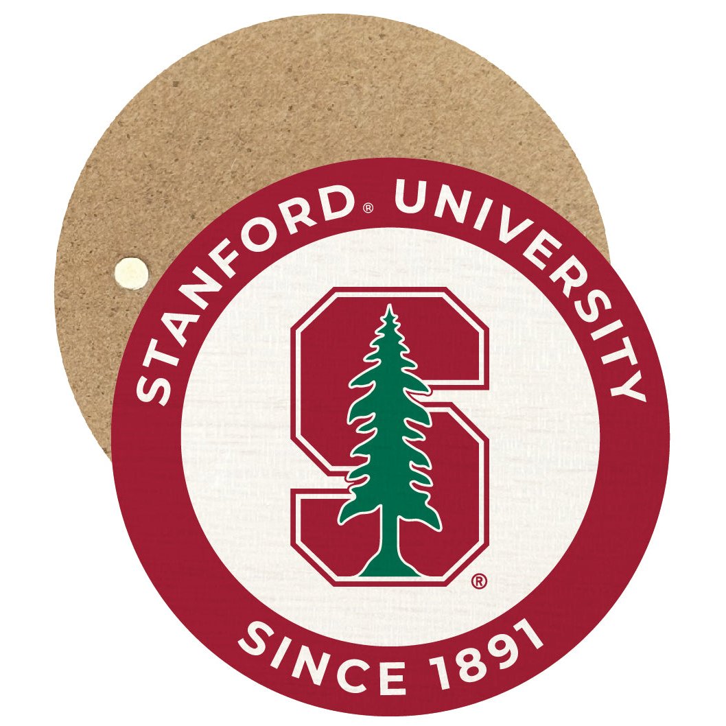 Stanford University Round Wooden 2.5" Fridge Magnet Officially Licensed Collegiate Product Image 1