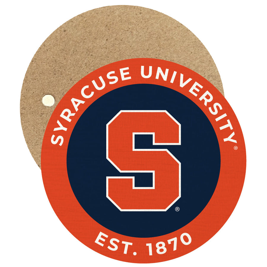 Syracuse Orange Round Wooden 2.5" Fridge Magnet Officially Licensed Collegiate Product Image 1