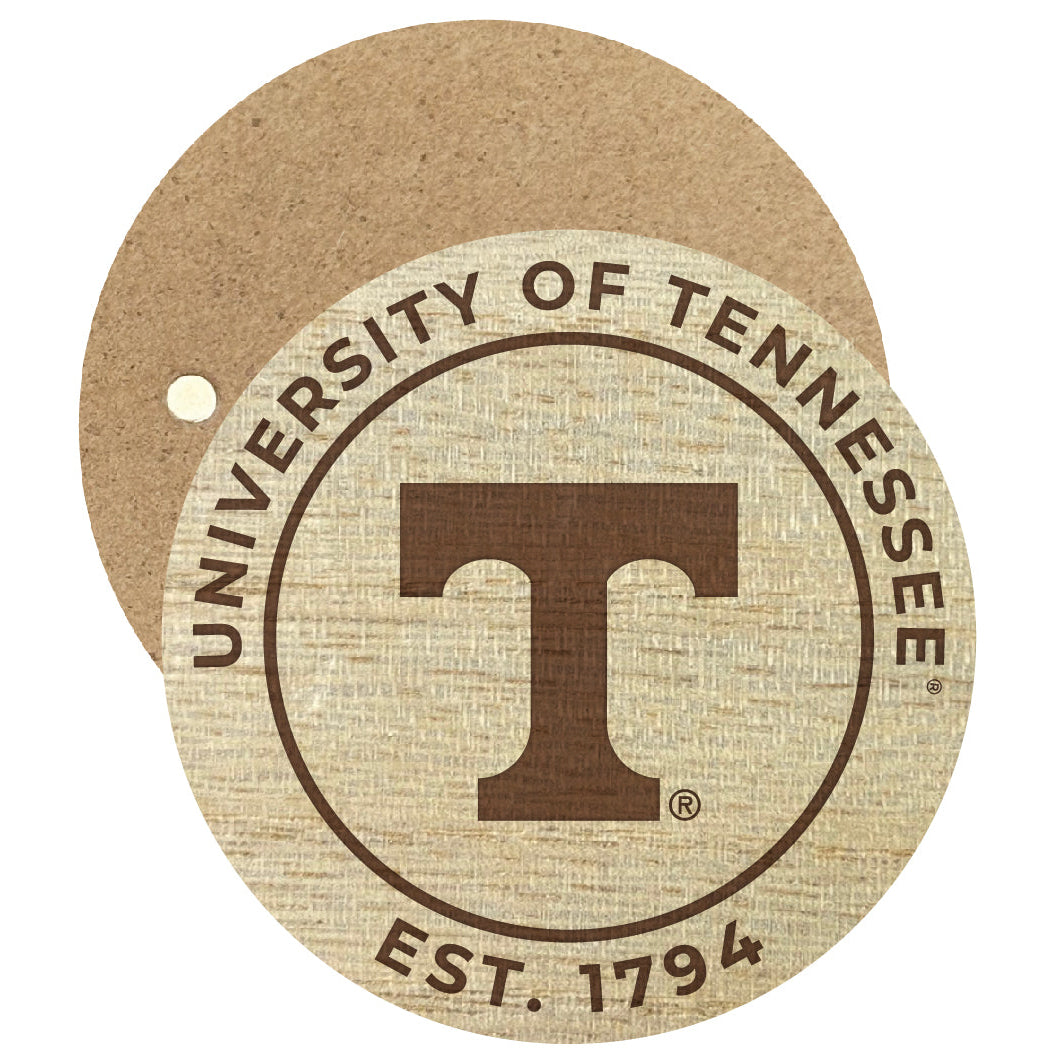 Tennessee Knoxville Volunteers Engraved Round Wooden 2.5" Fridge Magnet Officially Licensed Collegiate Product Image 1