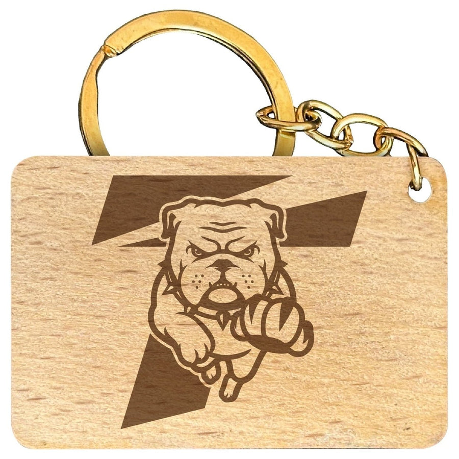 Truman State University Engraved Flat Wood Keychain 1.5" x 2.5" Officially Licensed Collegiate Product Image 1