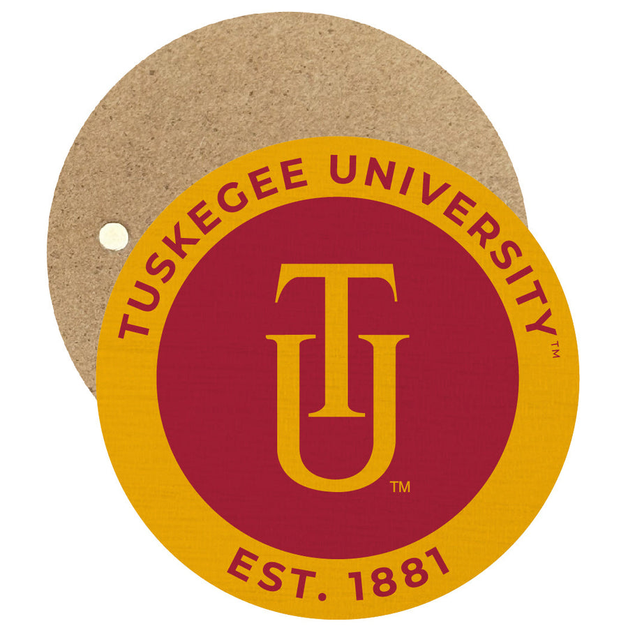 Tuskegee University Round Wooden 2.5" Fridge Magnet Officially Licensed Collegiate Product Image 1